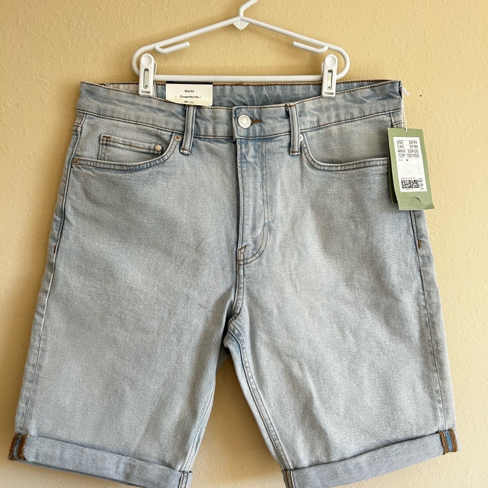 H&M Men’s Light Blue Jean Shorts